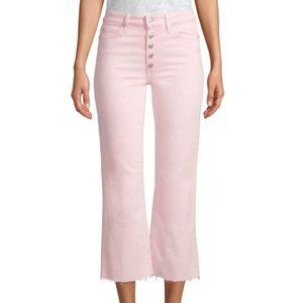 JOE’S JEANS– Wyatt Button Fly Frayed Hem Pink